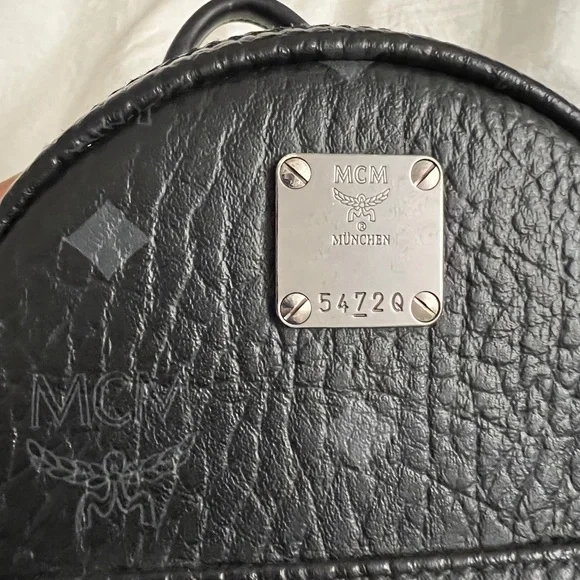 Stark Bebe Boo Side Studs Backpack In Visetos - Picture 6 of 11